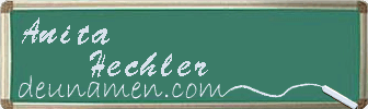 Anita Hechler Visitenkarte